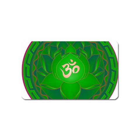 OM Lotus Magnet (Name Card) from ArtsNow.com Front
