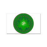 OM Lotus Sticker Rectangular (10 pack)