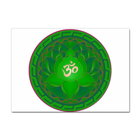 OM Lotus Sticker A4 (10 pack) from ArtsNow.com Front