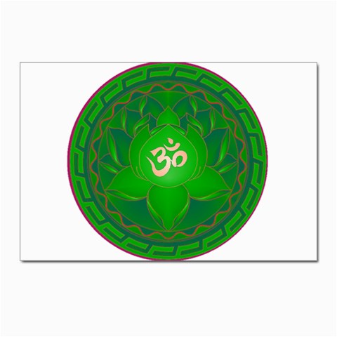 OM Lotus Postcard 4 x 6  (Pkg of 10) from ArtsNow.com Front