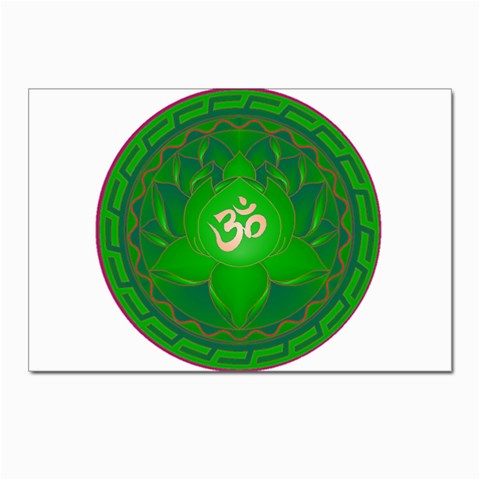 OM Lotus Postcards 5  x 7  (Pkg of 10) from ArtsNow.com Front