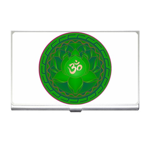 OM Lotus Business Card Holder from ArtsNow.com Front