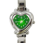 OM Lotus Heart Italian Charm Watch