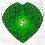 OM Lotus Jigsaw Puzzle (Heart)