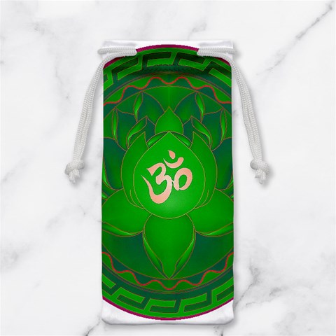 OM Lotus Jewelry Bag from ArtsNow.com Back