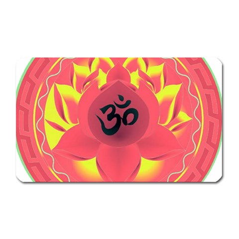 OM Lotus Magnet (Rectangular) from ArtsNow.com Front