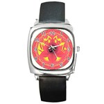 OM Lotus Square Metal Watch