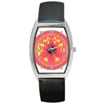 OM Lotus Barrel Style Metal Watch