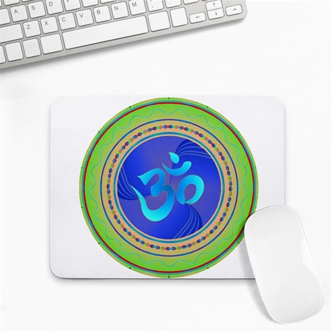 OM mandala Small Mousepad from ArtsNow.com Front