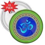 OM mandala 3  Button (10 pack)