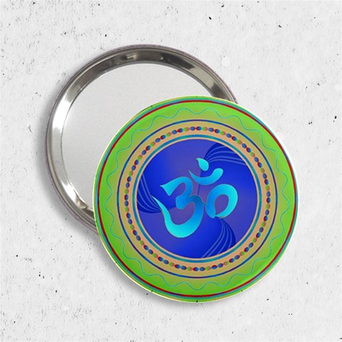 OM mandala 2.25  Handbag Mirror from ArtsNow.com Front