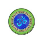 OM mandala Rubber Round Coaster (4 pack)