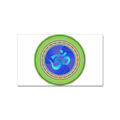 OM mandala Sticker (Rectangular) from ArtsNow.com Front