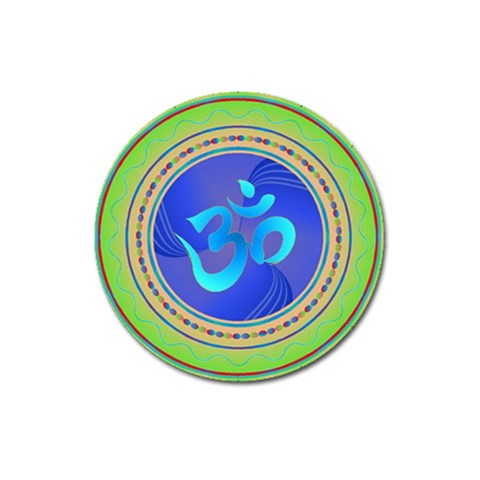 OM mandala Magnet 3  (Round) from ArtsNow.com Front