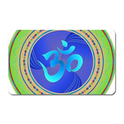 OM mandala Magnet (Rectangular) from ArtsNow.com Front