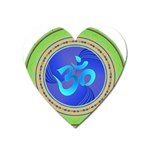 OM mandala Magnet (Heart)