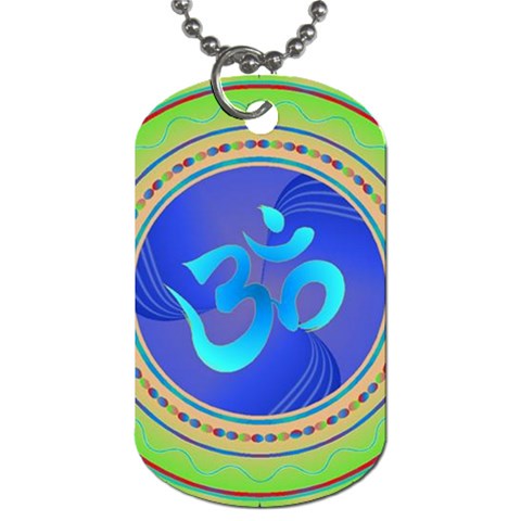OM mandala Dog Tag (One Side) from ArtsNow.com Front
