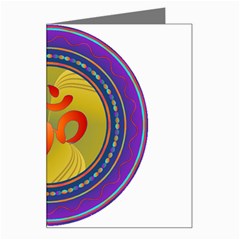 OM mandala Greeting Card from ArtsNow.com Left