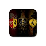 Game Of Thrones And Spoilers And Pirates2 Rubber Square Coaster (4 pack)