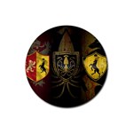 Game Of Thrones And Spoilers And Pirates2 Rubber Round Coaster (4 pack)