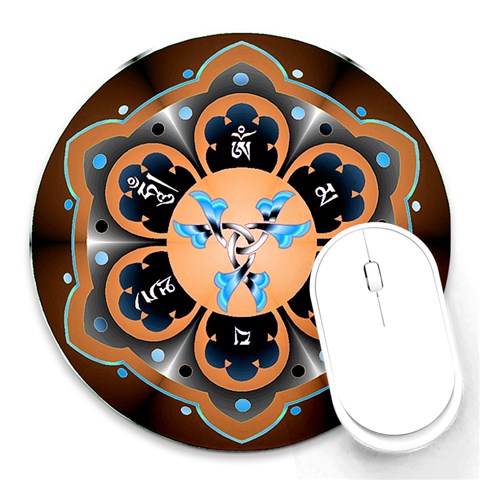 OMPH Round Mousepad from ArtsNow.com Front