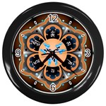 OMPH Wall Clock (Black with 4 black numbers)