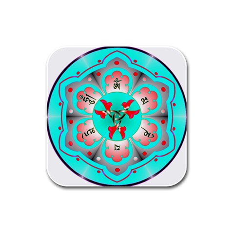 OMPH Rubber Square Coaster (4 pack) from ArtsNow.com Front