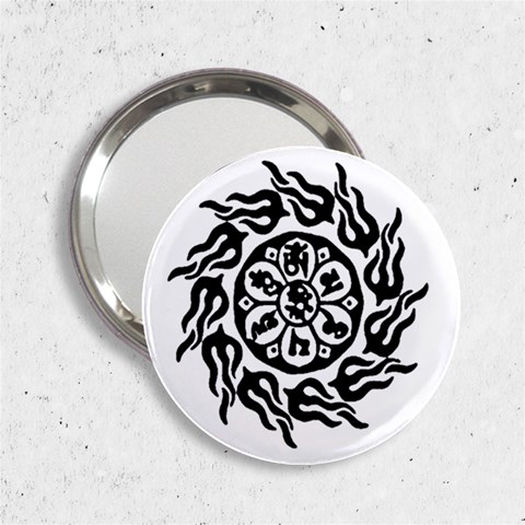 OMPH B&W 2.25  Handbag Mirror from ArtsNow.com Front