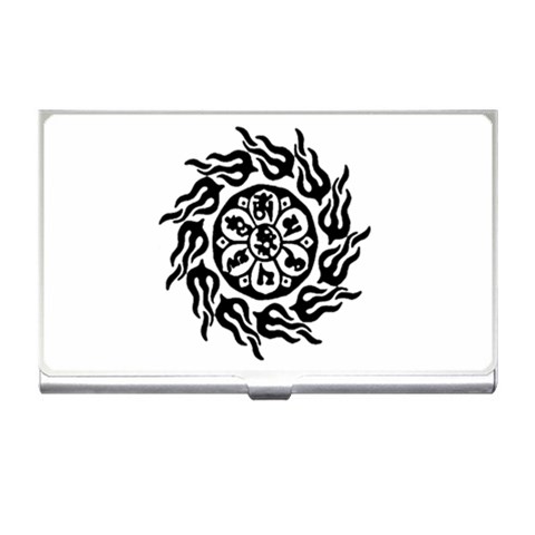 OMPH B&W Business Card Holder from ArtsNow.com Front
