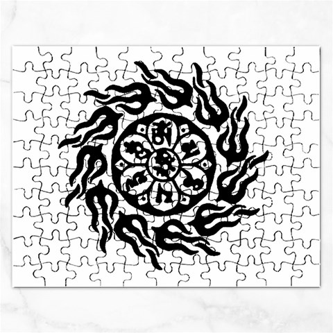 OMPH B&W Jigsaw Puzzle (Rectangular) from ArtsNow.com Front