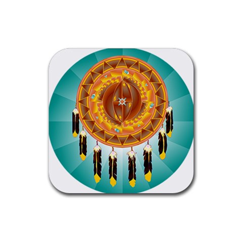 Cheyenne Rubber Coaster (Square) from ArtsNow.com Front