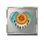 Cheyenne Mega Link Heart Italian Charm (18mm)