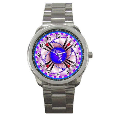 Hopi Sport Metal Watch from ArtsNow.com Front