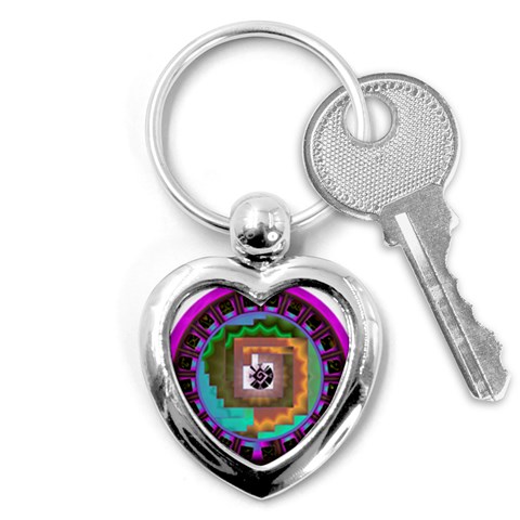 Mayan Key Chain (Heart) from ArtsNow.com Front