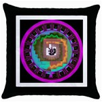 Mayan Throw Pillow Case (Black)