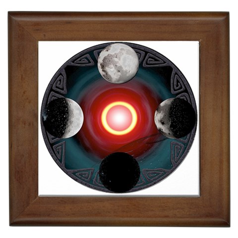 4 Moons Framed Tile from ArtsNow.com Front