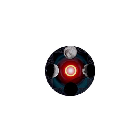 4 Moons 1  Mini Button from ArtsNow.com Front