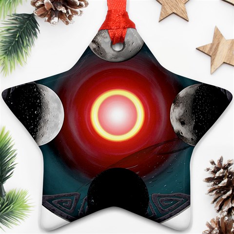 4 Moons Ornament (Star) from ArtsNow.com Front