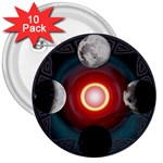 4 Moons 3  Button (10 pack)