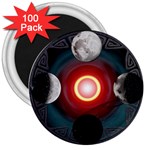 4 Moons 3  Magnet (100 pack)