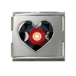 4 Moons Mega Link Heart Italian Charm (18mm)