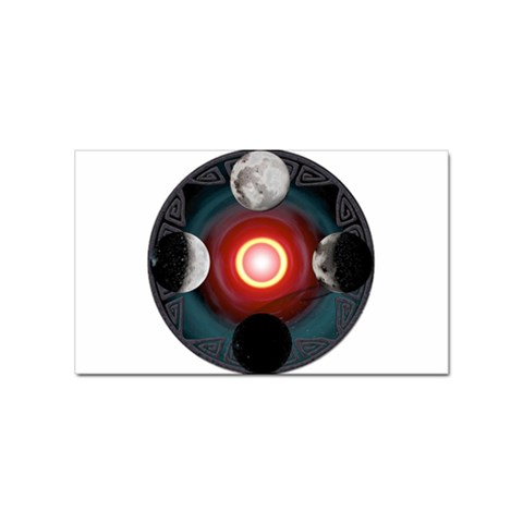 4 Moons Sticker (Rectangular) from ArtsNow.com Front