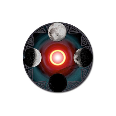 4 Moons Magnet 3  (Round) from ArtsNow.com Front