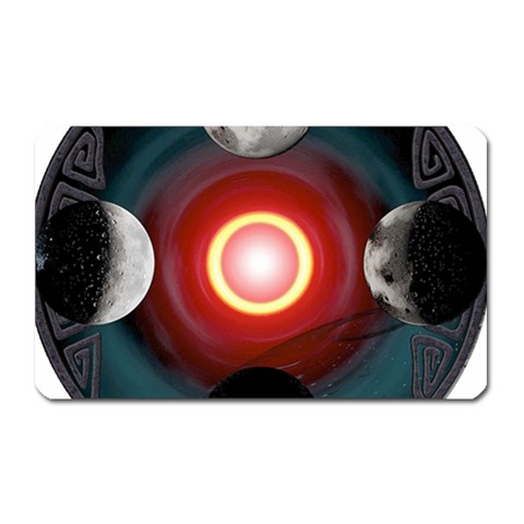 4 Moons Magnet (Rectangular) from ArtsNow.com Front