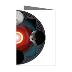 4 Moons Mini Greeting Cards (Pkg of 8) from ArtsNow.com Left