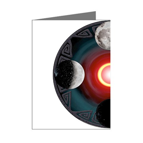 4 Moons Mini Greeting Cards (Pkg of 8) from ArtsNow.com Right