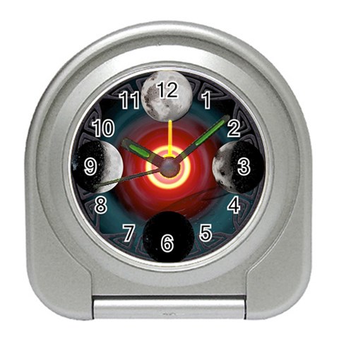 4 Moons Travel Alarm Clock from ArtsNow.com Front