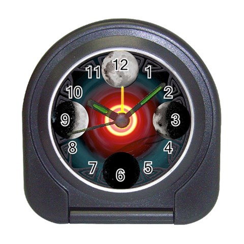 4 Moons Travel Alarm Clock from ArtsNow.com Front