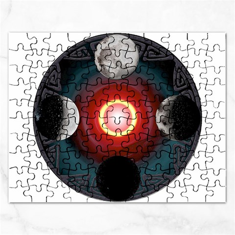 4 Moons Jigsaw Puzzle (Rectangular) from ArtsNow.com Front