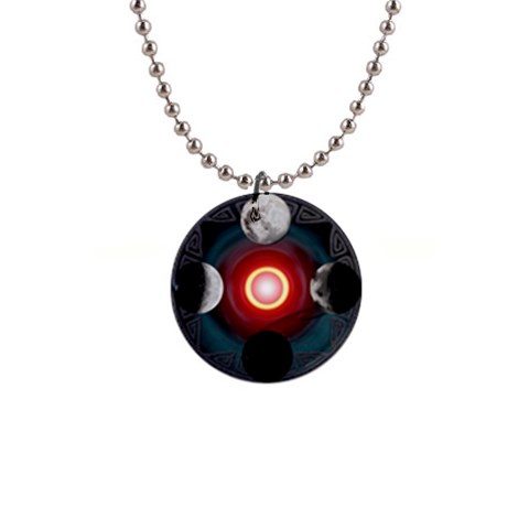 4 Moons 1  Button Necklace from ArtsNow.com Front
